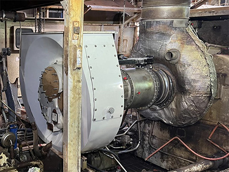 Saturn turbine installation